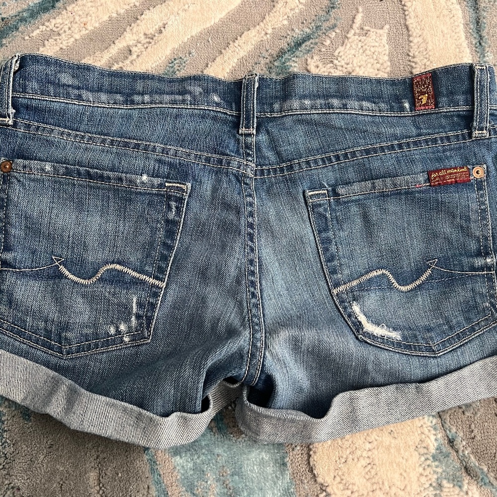 7 For All Mankind Jeans Short Shorts size 28